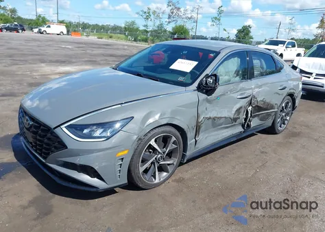 2021 Hyundai Sonata Sel Plus z USA, uszkodzony, nr VIN 5NPEJ4J20MH077888